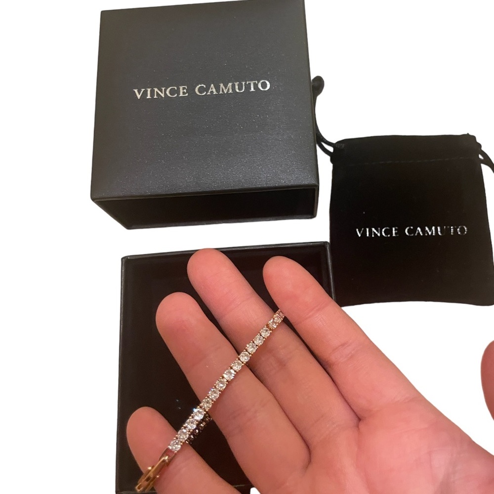 Vince Camuto Rose Gold Colored Tennis Bracelet New in Box